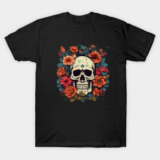 Floral Skull T-Shirt